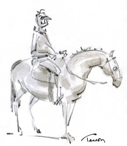 dessin de cavalier