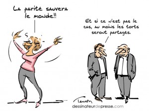 parité dessin humoristique