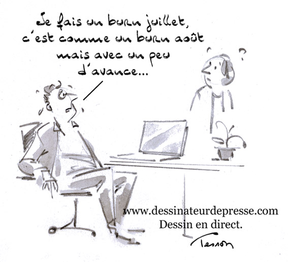 Burn out dessin humoristique