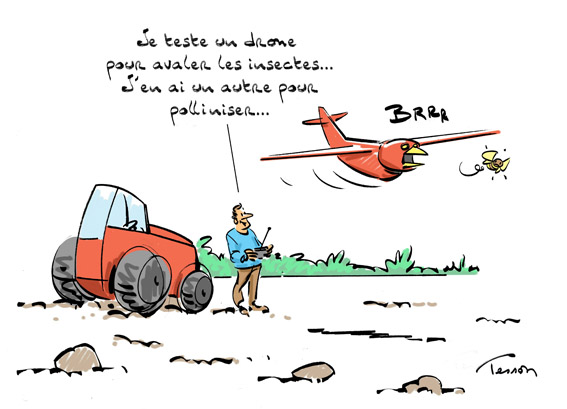 Pesticide, dessin de presse.