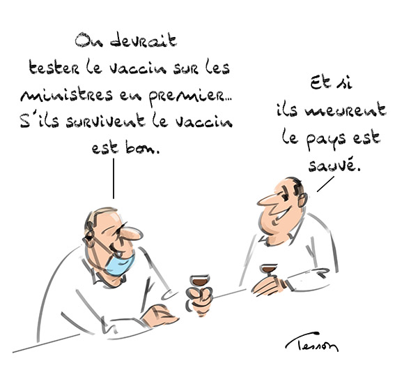 Vaccin dessin de presse