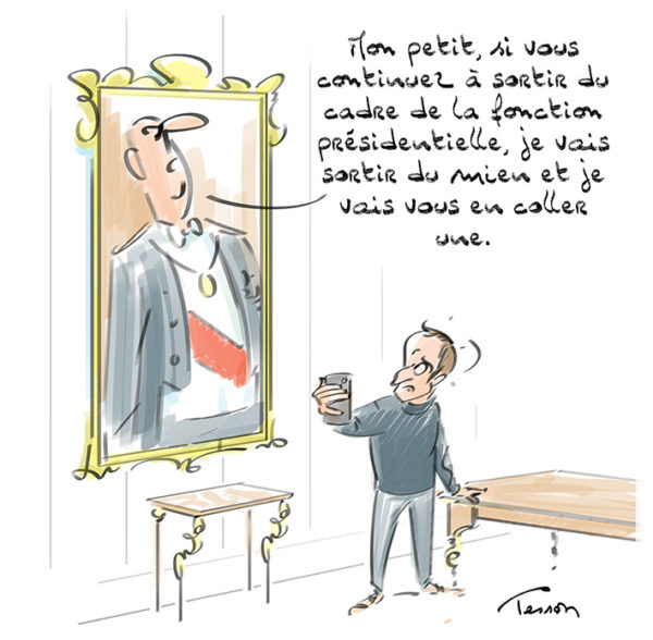 Dessin de presse Macron