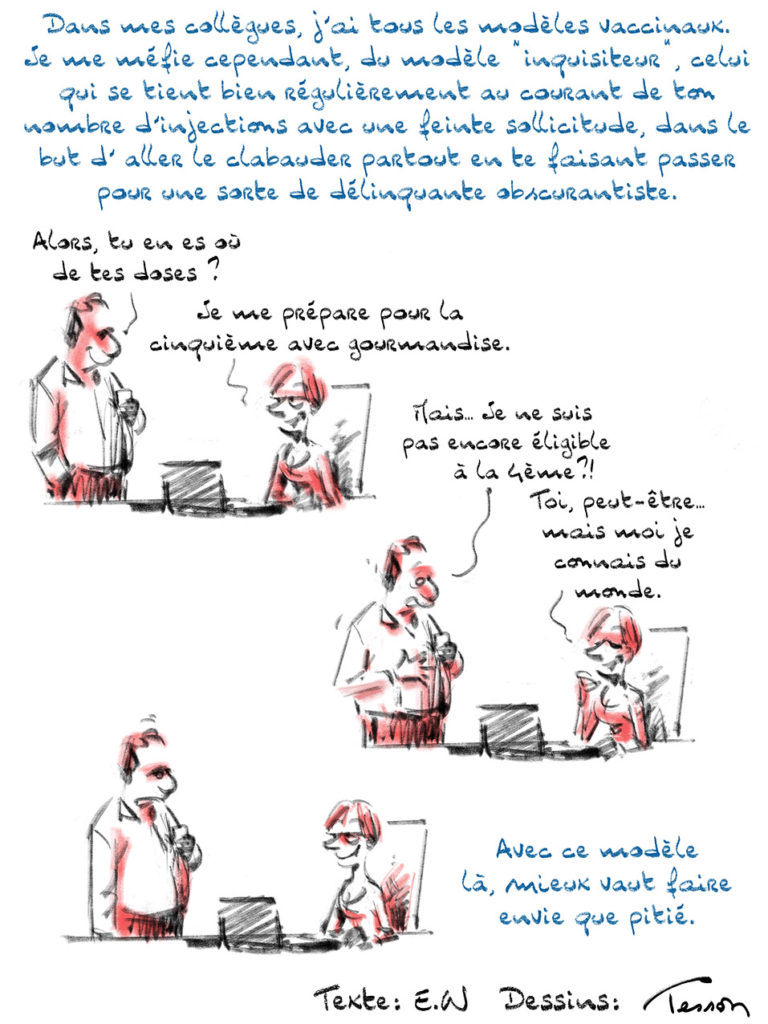 Covid vaccin dessin de presse