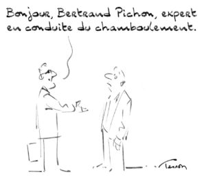 Conduite du changement dessin humoristique, dessin de presse