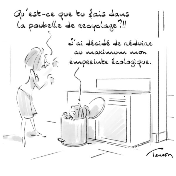 empreinte ecologique dessin de presse