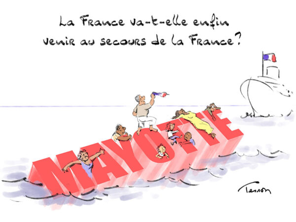 Mayotte dessin de presse chaos