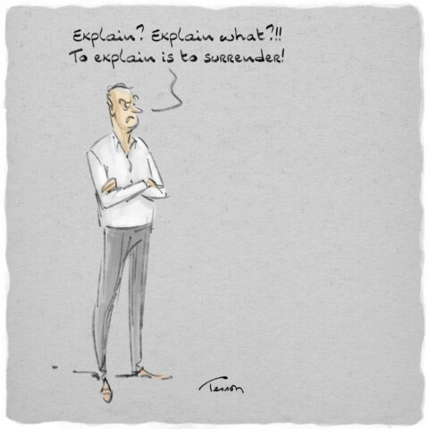 Explications dessin humoristique