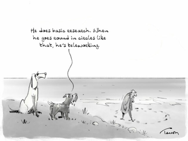 telecommuting cartoon humor comic