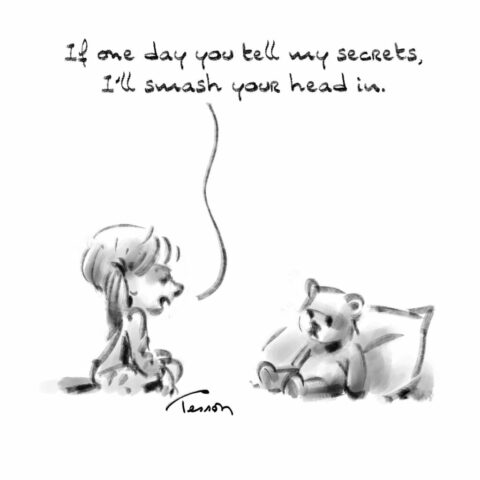 Secret cartoon humor comic