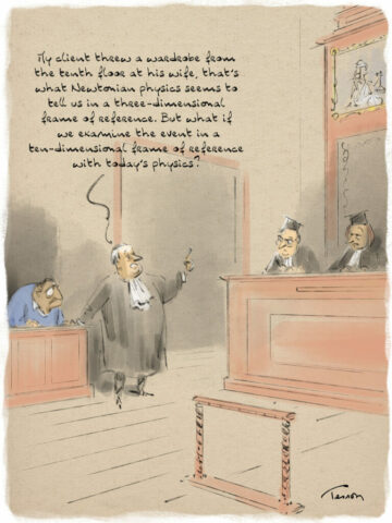Justice tribunal, dessin humoristique