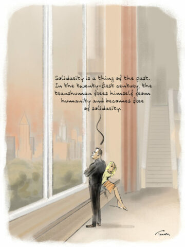 Solidarity cartoon comic humor