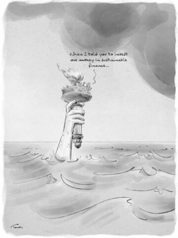 sustainable finance cartoon