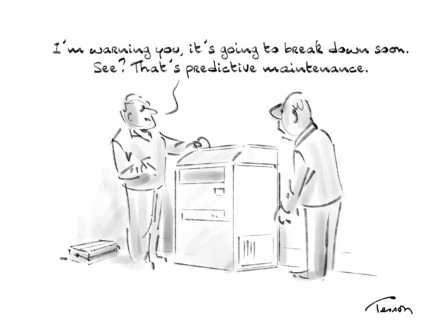 predictive maintenance cartoon