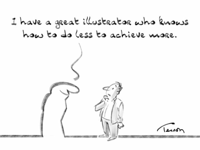 efficiciency editorial cartoon