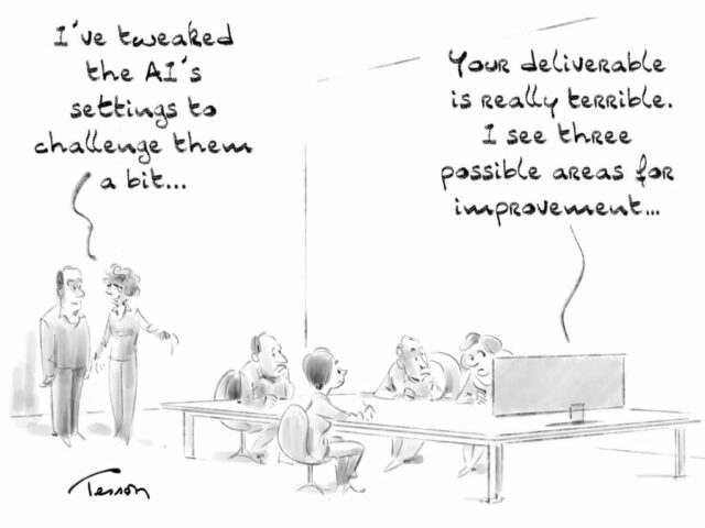 Artificial intelligence editorial cartoon