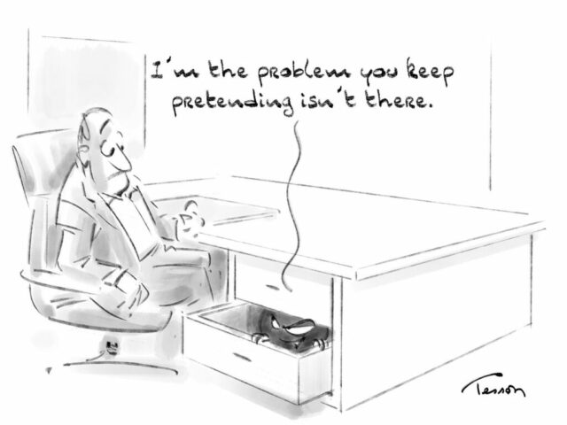 problem editorial cartoon