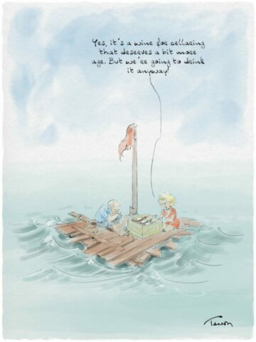 wine editorial cartoon humor