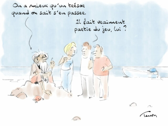 team building dessin humoristique