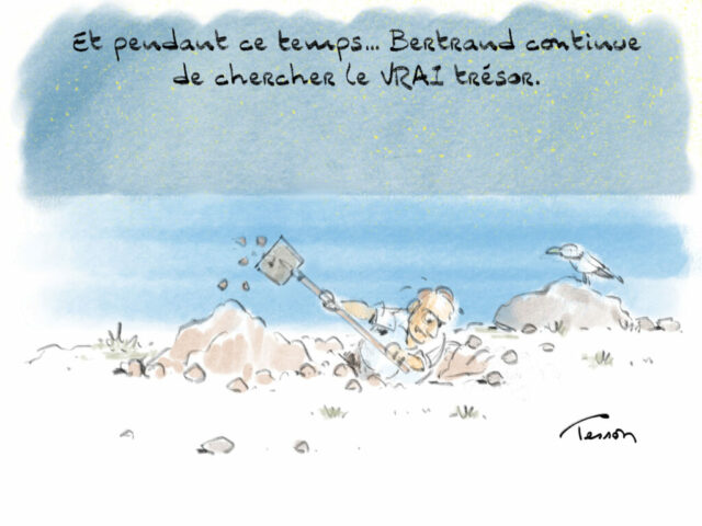 chasse au trésor dessin humoristique
